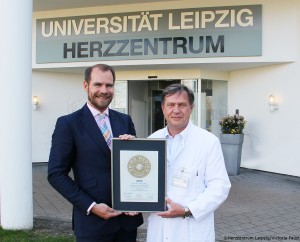 Siegelübergabe bei Prof. MUDr. Kostelka in Leipzig