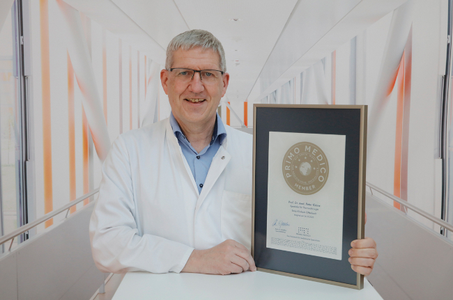 Auszeichnung für Prof. Kleine, Chefarzt für Thoraxchirurgie am Sana Klinikum Offenbach