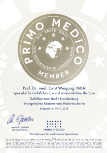PRIMO MEDICO Mitglieds-Zertifikat